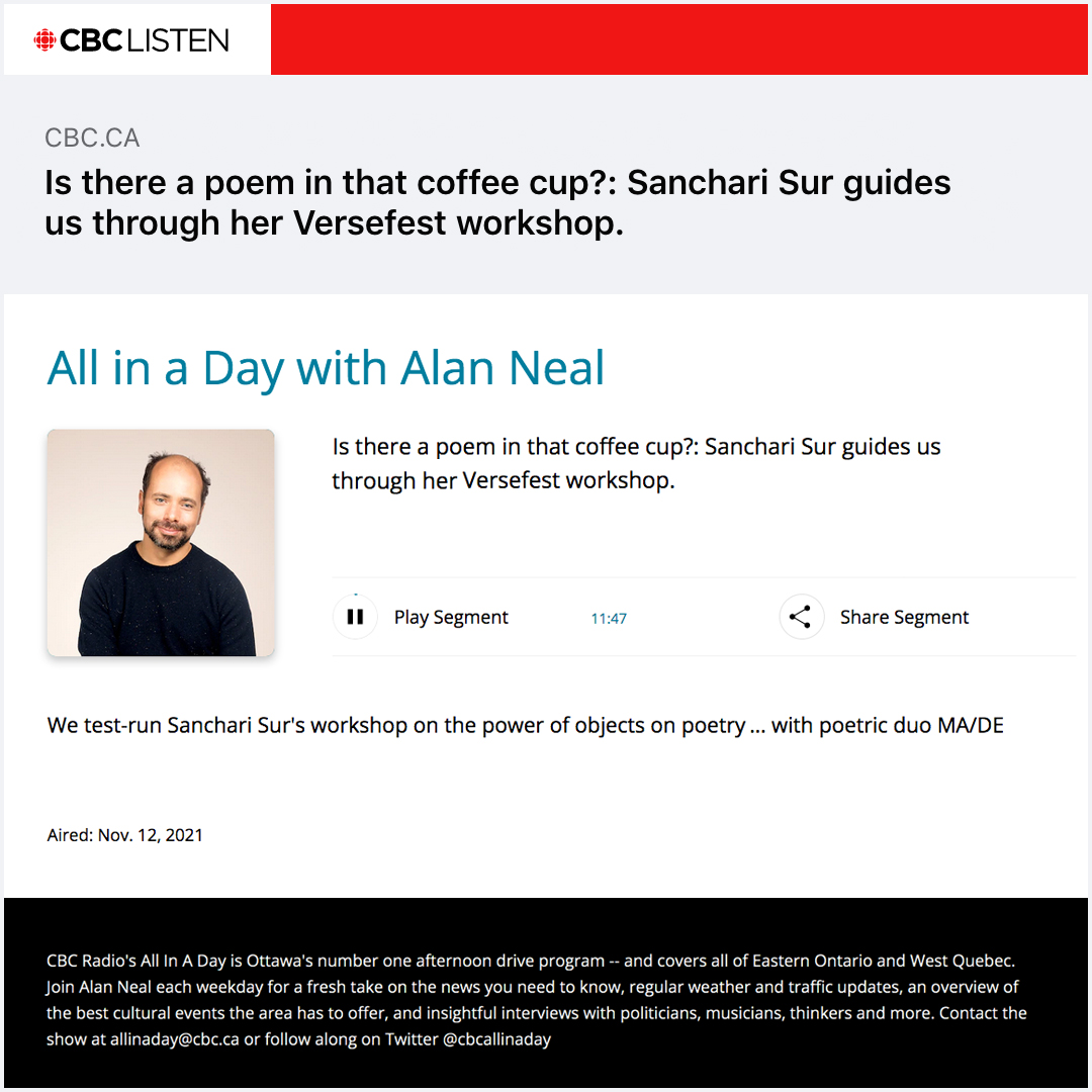 MA|DE Interviewed on CBC’s ALL IN A DAY Radio Program – MA|DE